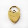 Picture of Vintage English 9k Gold Heart Shaped Padlock Charm by Fred Manshaw Ltd.