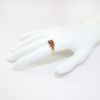Picture of Antique 1920's Men's 10k Yellow Gold & Synthetic Ruby Freemason's Ring