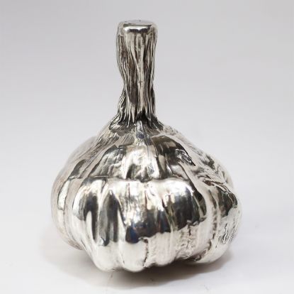 Picture of Electroformed Sterling Silver Garlic Figurine