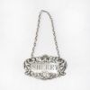 Picture of Vintage C J Vander English Sterling Silver 'Sherry' Decanter Label