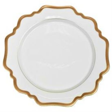 Picture for pattern Antique White, Gold Rim