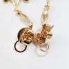 Picture of 18k Yellow Gold Bezel Set Diamond Circle Drop Earrings