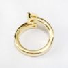 Picture of 18k Yellow Gold Diamond & Sapphire Bypass Ring