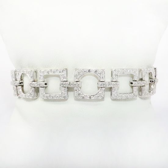 Picture of 14k White Gold Diamond Bracelet 