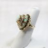 Picture of 14k Yellow Gold Opal and Diamond Ring