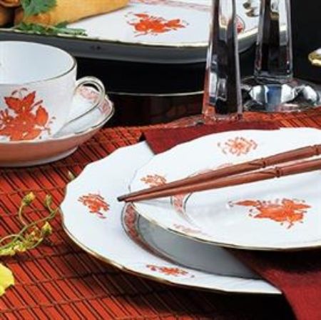 Picture for pattern Chinese Bouquet Rust