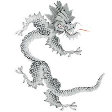Picture for pattern Ming Dragon, Black