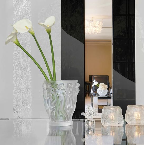 Lalique Crystal Bacchantes Vase