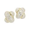 Picture of 18k Yellow Gold & Diamond 'X' Earrings 