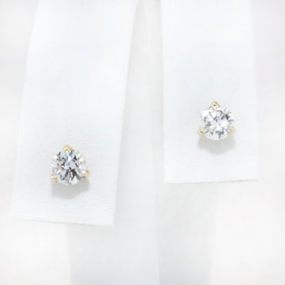 Picture of 14k Yellow Gold .66CTW Diamond Studs 