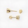 Picture of 14k Yellow Gold 2CTW Diamond Solitaire Studs 