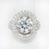 Picture of 18k White Gold 3.02CT Diamond Engagement Ring 