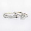 Picture of 14k White Gold .57Ct. Round Brilliant Diamond Bridal Set 