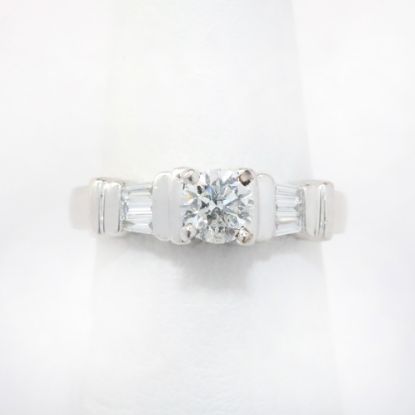 Picture of Platinum .25CT Round Brilliant Diamond Engagement Ring 