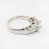 Picture of 14k White Gold 1.05CT Ascher Cut Diamond Engagement Ring 