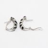 Picture of 14k White Gold Diamond & Black Onyx Earrings 