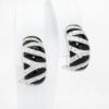 Picture of 14k White Gold Diamond & Black Onyx Earrings 