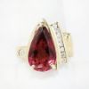 Picture of 14k Yellow Gold, Tourmaline & Diamond Ring 