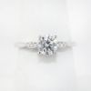 Picture of 14k White Gold .76Ct Round Brilliant Diamond Engagement Ring 