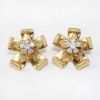 Picture of Vintage Mid Century 14k Gold & Diamond Slide Pendant & Earring Set