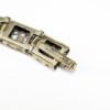 Picture of Vintage Style 14k White Gold Filigree, Diamond, Synthetic Sapphire & Enamel Bracelet
