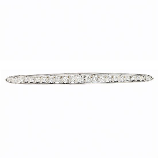 Picture of Antique Art Deco Two-Tone Gold & Diamond Bar Brooch