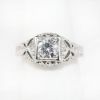 Picture of Vintage 14k White Gold Filigree & Diamond Engagement Ring