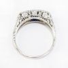 Picture of Antique 18k White Gold Filigree, Diamond & Synthetic Sapphire Ring