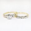 Picture of Vintage 14k Yellow Gold & Diamond Bridal Ring Set