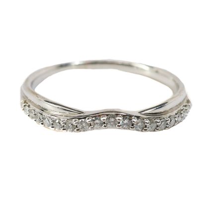 Picture of 14k White Gold Diamond Band