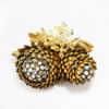 Picture of Vintage Miriam Haskell Chrysanthemum Flower Brooch