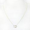Picture of 14k Two-Tone Gold & Diamond Intertwined Circles Necklace