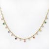 Picture of 14k Yellow Gold Diamond & Gemstone Charm Necklace