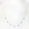 Picture of 14k Two-Tone Gold & Diamond Trefoil Motif Charm Necklace