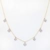 Picture of 14k Two-Tone Gold & Diamond Trefoil Motif Charm Necklace
