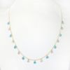 Picture of 14k Two-Tone Gold, Turquoise & Diamond Charms Necklace