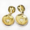 Picture of Vintage Large Chanel Faux Pearl & Rhinestone Dangle Earrings