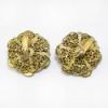 Picture of Vintage Miriam Haskell Faux Pearl & Rhinestone Clip-On Earrings