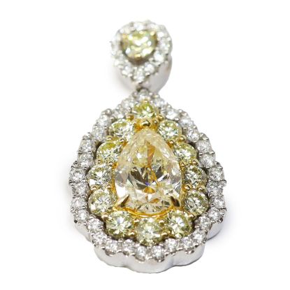 Picture of 14k Two-Tone Gold Diamond Pendant