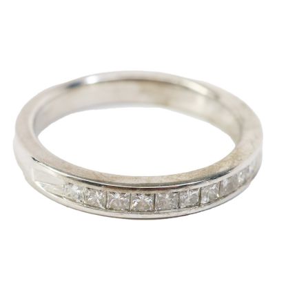 Picture of 14k White Gold Diamond Band
