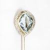 Picture of Antique Edwardian 14k White Gold & Aquamarine Stick Pin