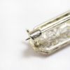 Picture of Antique 14k White Gold Filigree, Aquamarine & Diamond Bar Brooch