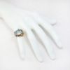 Picture of Vintage 1940s 14k Gold, Synthetic Spinel, Synthetic Ruby & Diamond Cocktail Ring