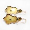 Picture of Antique Victorian 9k Gold, Black Enamel & Diamond Earrings