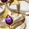 Picture of Antique Edwardian 14k Gold, Amethyst & Seed Pearl Lavalier Pendant Necklace