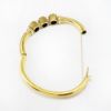 Picture of Victorian Era Etruscan Revival 14k Gold & Turquoise Cabochon Bangle Bracelet