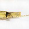 Picture of Victorian Era Etruscan Revival 14k Gold & Turquoise Cabochon Bangle Bracelet