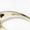 Picture of Antique Edwardian 18k White Gold Filigree & Blue Sapphire Cabochon Ring