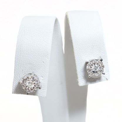 Picture of 14k White Gold Diamond Earrings and Jackets