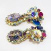 Picture of Vintage 'Juliana' by DeLizza & Elster Clip-On Rhinestone & Easter Egg Earrings